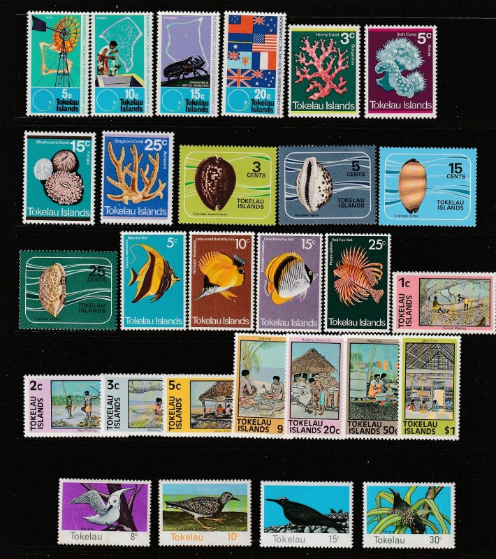 Tokelau the full run SG 33-80 MNH