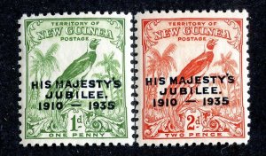 1935 New Guinea  Sc # 46/47 mnh** cv. $6.50 ( 500 JUB )