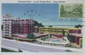 999 3c NEVADA - Riverside Hotel, Reno NV post card FDI