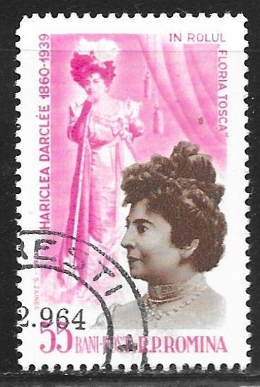 Romania 1609: 55b Hariclea Darcle as Tosca, CTO, F-VF | Europe ...