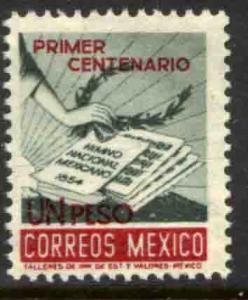 MEXICO 889, $1P Centennial of National Anthem. MINT, NH. F-VF.