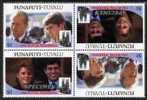 Tuvalu - Funafuti 1986 Royal Wedding (Andrew & Fergie...