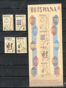 Botswana Scott 88-91, 91a NH (Catalog Value $22.45)