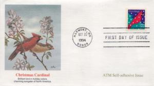 United States, First Day Cover, Birds, Christmas