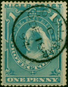 Niger Coast 1894 1d Pale Blue SG46 V.F.U