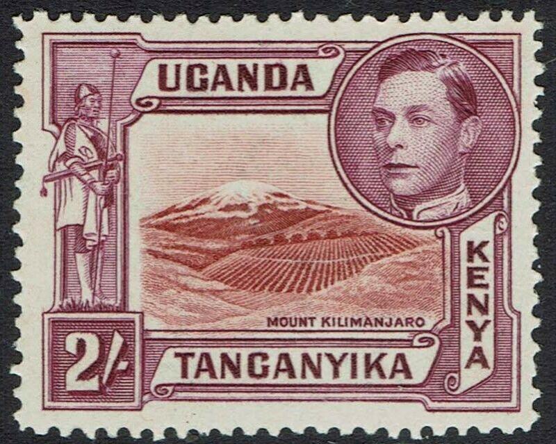 KENYA UGANDA & TANGANYIKA 1938 KGVI MOUNT KILIMANJARO 2/- MNH ** PERF 14 