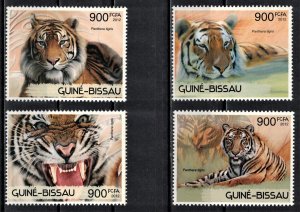 GUINEA - BISSAU 2012 - Tigers/ complete set MNH