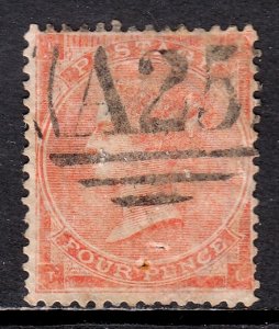 Malta - Scott #A45a - Used - A25 obliterator, hairlines, 2 pinholes - SCV $55