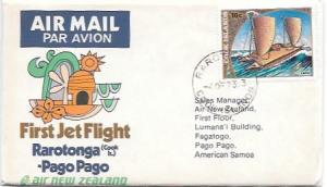 Cook Islands Celebrates 1st Jet Flight - Rarotonga to Pago Pago, Samoa - 1973