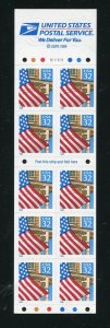 2920de 2920 Flag Over Porch Booklet Pane of 10 32¢ Stamps  MNH 1996