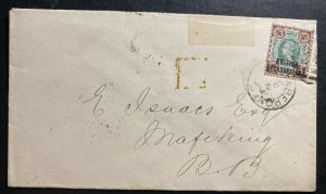 1894 Gaberones British Bechuanaland Vintage Cover To Mafeking