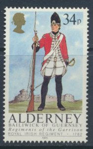 Alderney  SG A27  SC# 27 Military Uniforms  MNH  see scan