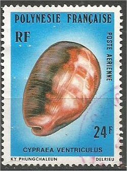 FRENCH POLYNESIA, 1941, used 24f  Sea Shells. Scott C157