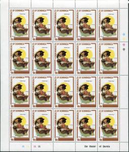 4 Full Sheets of 20 Dominica Republic Stamps 754-757 Cat Value $28 Golden Days