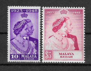 MALAYA/KEDAH 1948 SG 70/1 MNH Cat £28.50