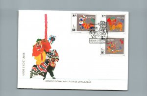 Macau FDC 1992 - Uses And Customs - F28294 