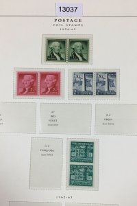 MOMEN: US STAMPS  1954-1965 MINT OG NH COLLECTION LOT #13037