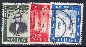 NORWAY 1954 Scott 334-36 Complete used set