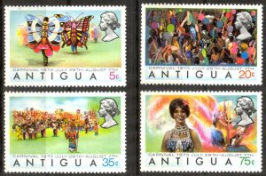 Antigua 1973 Carnival Costumes Set of 4 MNH