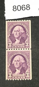 MOMEN: US STAMPS #722 MINT OG NH  PAIR LOT #8068