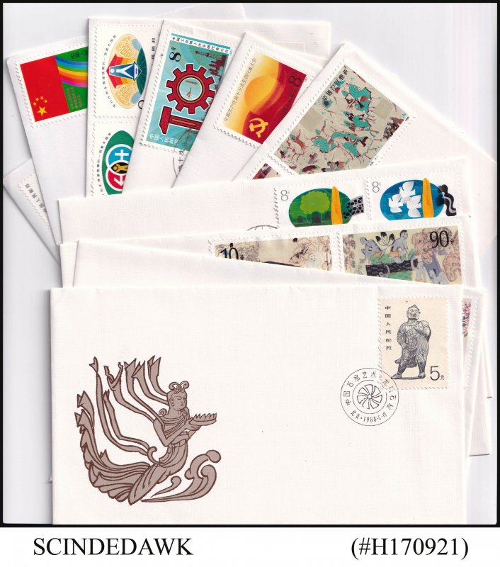 CHINA - 1983-88 SELECTED FIRST DAY COVERS - 10nos