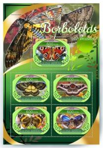 GUINE BISSAU 2016 SHEET BUTTERFLIES PAPILLONS MARIPOSAS BORBOLETAS gb16806a