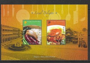 SINGAPORE SGMS1789 2008 LOCAL DELIGHTS   MNH