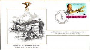 Upper Volta, Worldwide First Day Cover, Aviation