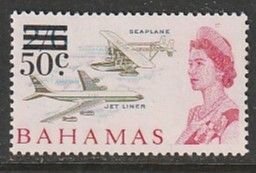 1966 Bahamas - Sc 241 - MH VF - 1 single - Airplanes