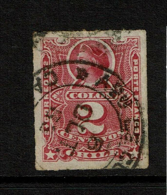 Chile SC# 26 Used ADNON DE CORREOS War Cancel / Ex Estudio 20 - S7415