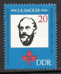 EAST GERMANY DDR 1966 20pf Jan Arnost Smoler Issue Sc 813 MNH