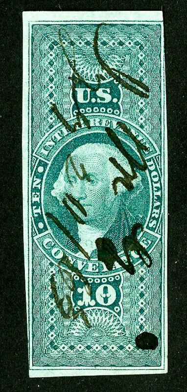 US Stamps # R94a VF Used Scott Value $175.00