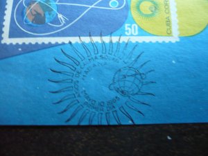 Stamps - Cuba - Scott# 963a - Used Souvenir Sheet - First Day Cancel