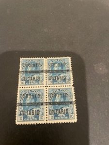 Canada sc 117 u block of 4