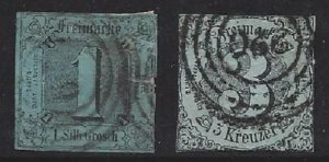 Thurn & Taxis - SC# 5 and 48  #5 has large Faults CV $50