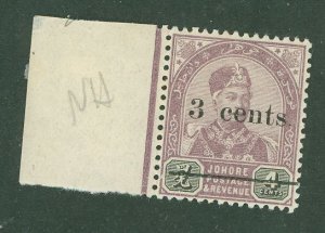 Johore #26 Mint (NH) Single