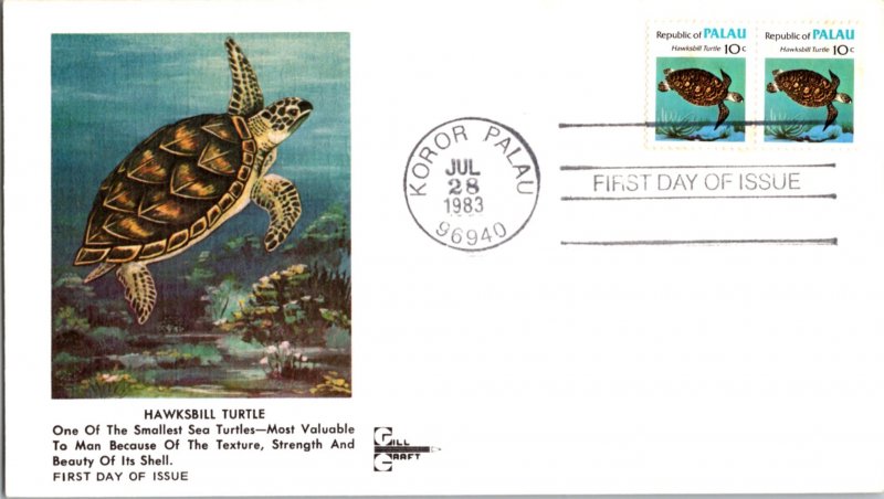 Palau, Worldwide First Day Cover, Marine Life