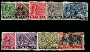 NYASALAND SG114/22 1934-5 DEFINITIVE SET USED