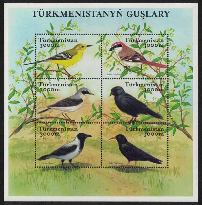 Turkmenistan Birds Sheetlet T1 2002 MNH SG#MS111a