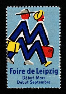 REKLAMEMARKE GERMANY POSTER STAMP FOIRE DE LEIPZIG TRADE FAIR 1957 MNH