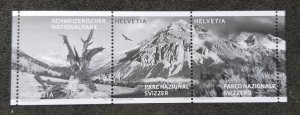 Switzerland Swiss National Park 2014 Mountain (black print ms) MNH *imperf *rare