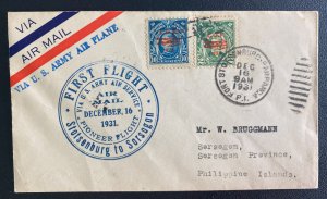 1931 Fort Stotsenburg Philippines First Flight Airmail Cover FFC To Sorsogon