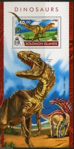 SOLOMON ISLANDS 2015 DINOSAURS   SOUVENIR SHEET   MINT NH