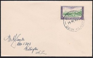 COOK IS 1965 cover to New Zealand ex AITUTAKI..............................A8096