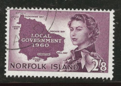 Norfolk Island Scott 42 used 1960 stamp $16