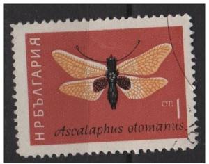 Bulgaria 1964 Scott 1332 used - 1s. Moths & butterfly 