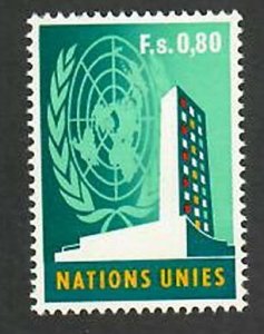 United Nations-Geneva;  Scott 9; 1969; Unused; NH