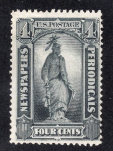 US 1875 4c gray black Newspaper, Scott PR35 NGAI, value = $700.00