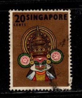 Singapore - #90 Indian Dance Mask  - Used