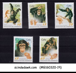 CUBA - 1998 CHIMPANZEE / ANIMALS - 5V MINT NH